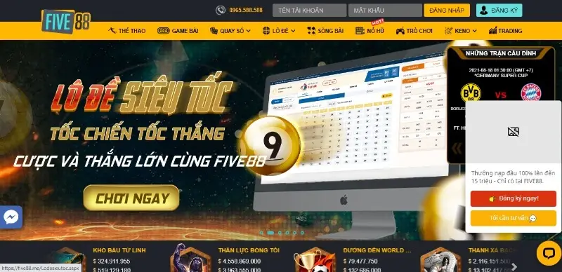 Nhà Cái Five88 - Cá Cược Trực Tuyến Uy Tín Săn Thưởng Hấp Dẫn